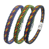pulsera hilo trenzado bandera de España