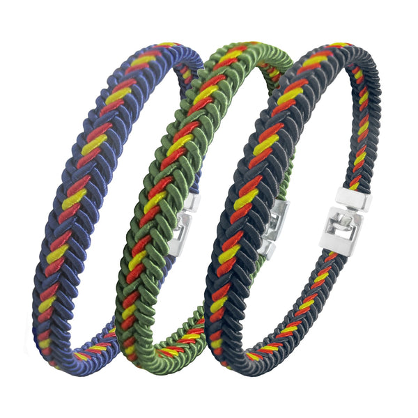 pulsera hilo trenzado bandera de España