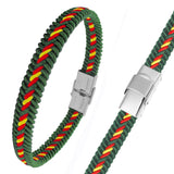 pulsera hilo trenzado verde bandera España