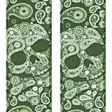 tirantes elasticos calaveras fantasia en verde