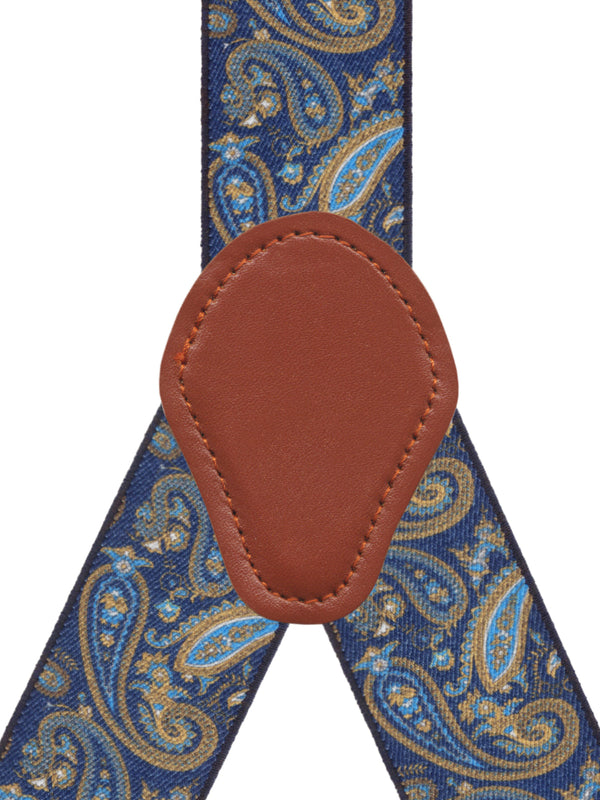 tirantes elasticos 6 pinzas azul marino motivos cachemir