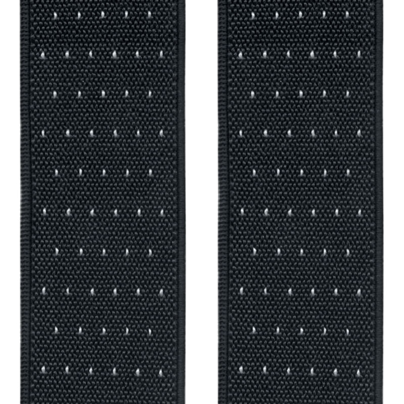 tirantes elasticos 6 pinzas negro topitos blancos