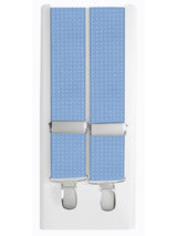 tirantes elasticos azul celeste topitos blancos