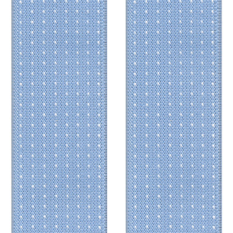 tirantes elasticos azul celeste topitos blancos