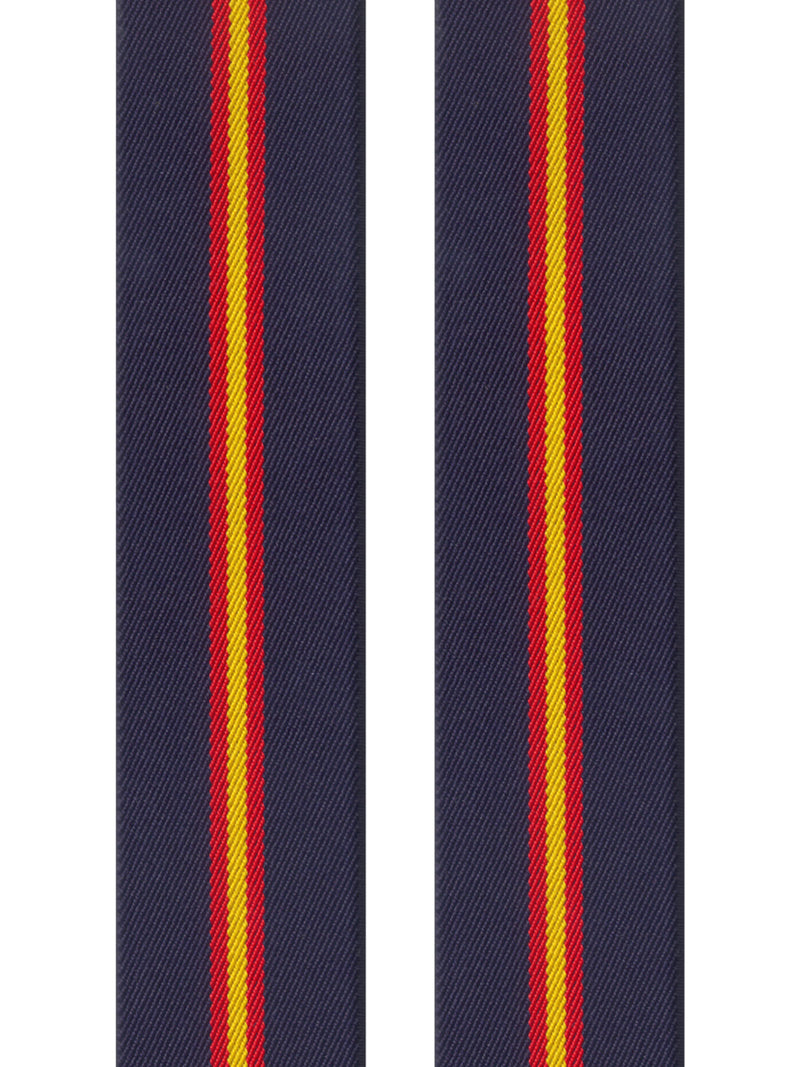 tirantes elasticos azul marino con bandera españa