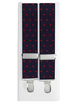 tirantes elasticos azul marino lunar rojo