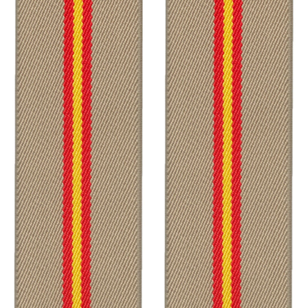 tirantes elasticos beige con bandera españa