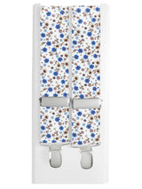 tirantes elasticos blanco motivo floral