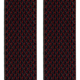 tirantes elasticos negro y rojo fantasia