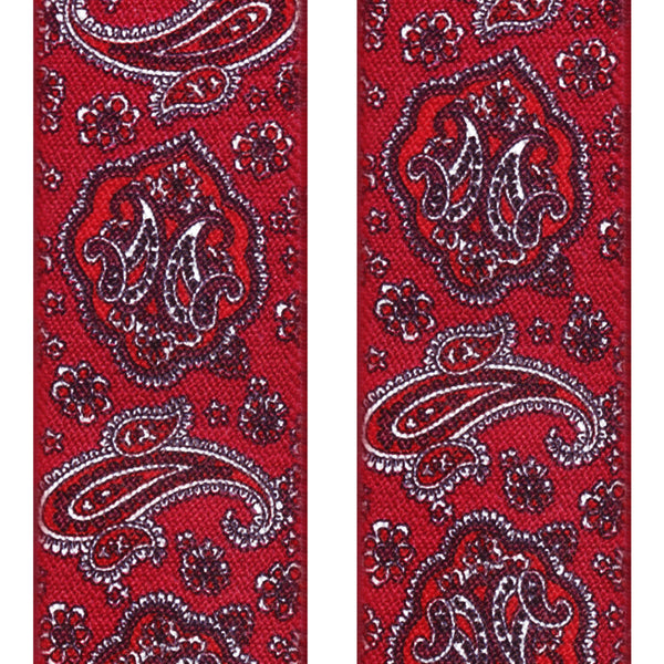 tirantes elasticos doble uso cachemir rojo