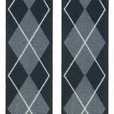 tirantes elasticos doble uso rombos gris y negro