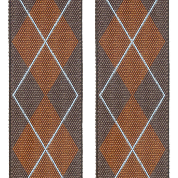 TIRANTES ELASTICOS DE HOMBRE ROMBOS MARRON Y PARDO