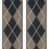 tirantes elasticos doble uso rombos tostado y negro