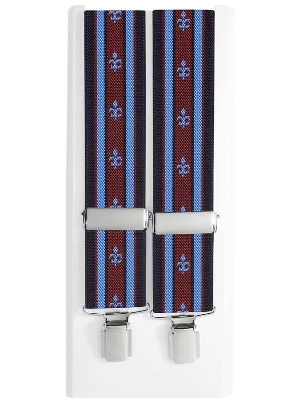 tirantes elasticos flor de lis azul celeste