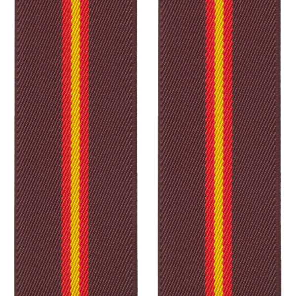 tirantes elasticos granate con bandera españa
