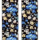 tirantes elasticos negro flores