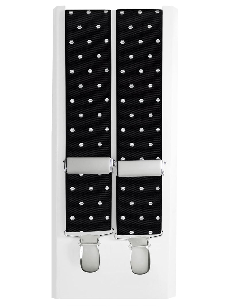 tirantes elasticos negro lunar blanco