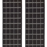 tirantes elasticos negro rayas blancas