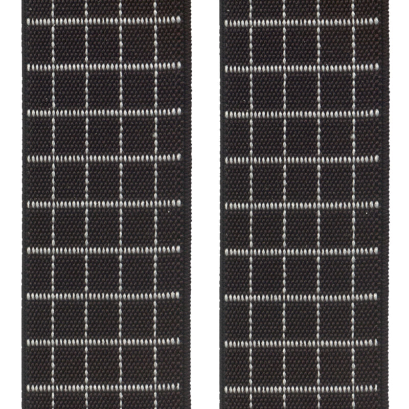 tirantes elasticos negro rayas blancas