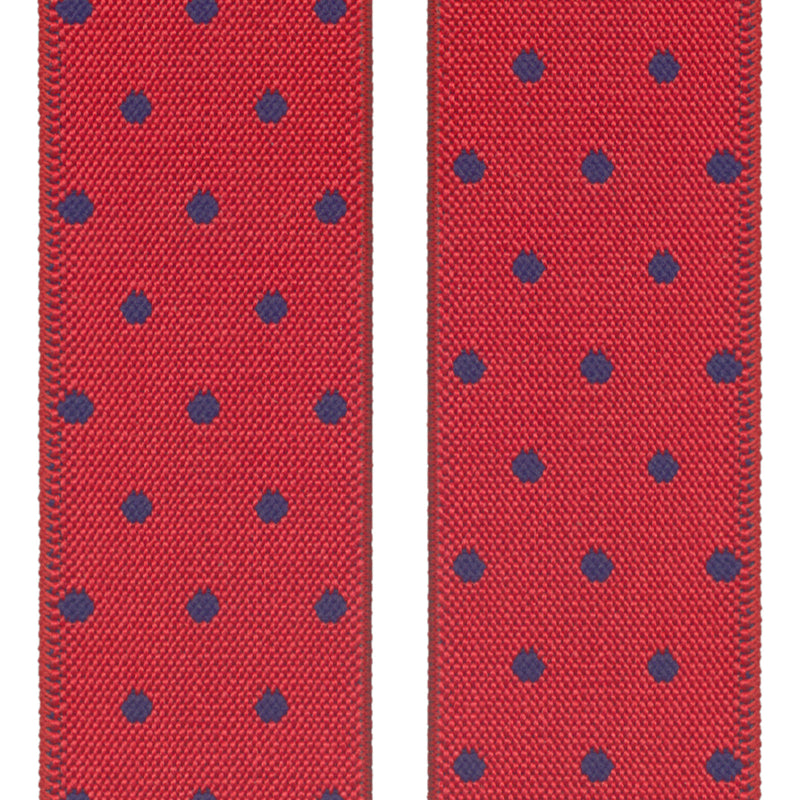 tirantes elasticos rojo lunar azul marino