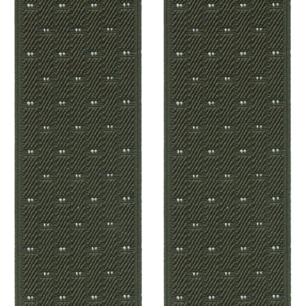 tirantes elasticos verde botella topos blancos