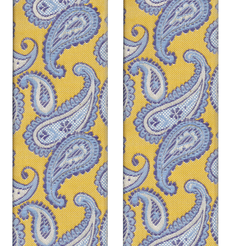 tirantes seda amarillo con motivos cachemir