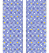 tirantes seda azul celeste con topos