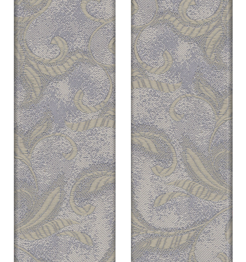 tirantes seda gris con motivo floral color oro