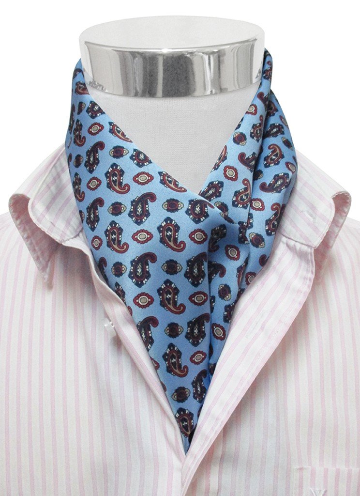 PAÑUELO CUELLO HOMBRE AZUL CELESTE AMEBAS