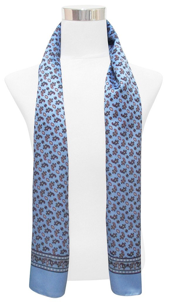 PAÑUELO CUELLO HOMBRE AZUL CELESTE AMEBAS