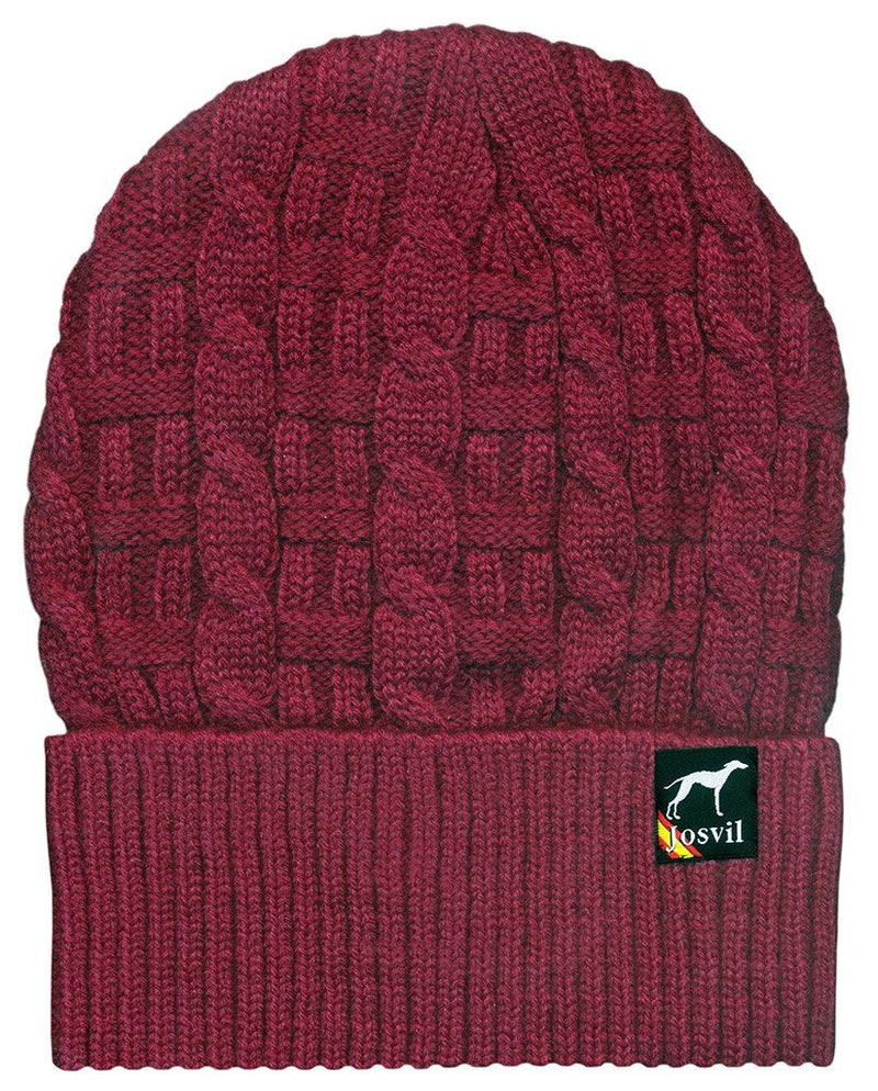 GORRO PUNTO HOMBRE GRANATE