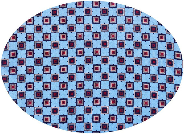 pañuelo cuello para hombre color azul fantasia, dimensiones 34x155 cm