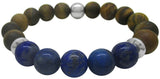 PULSERA PARA HOMBRE OJO DE TIGRE LAPISLAZULI