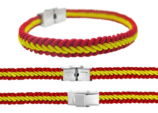 PULSERA HILO TRENZADO COLORES ESPAÑA