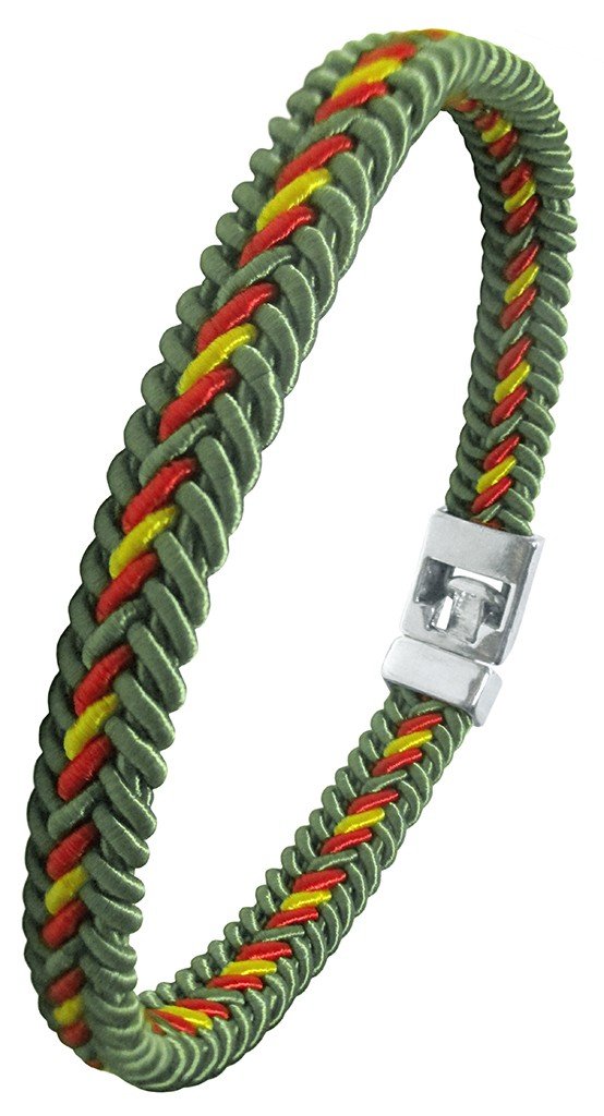 PULSERA HILO TRENZADO BANDERA ESPAÑA