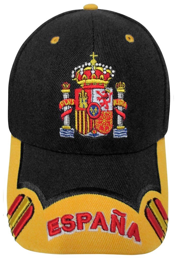 GORRA CON BORDADO ESCUDO DE ESPAÑA NEGRA