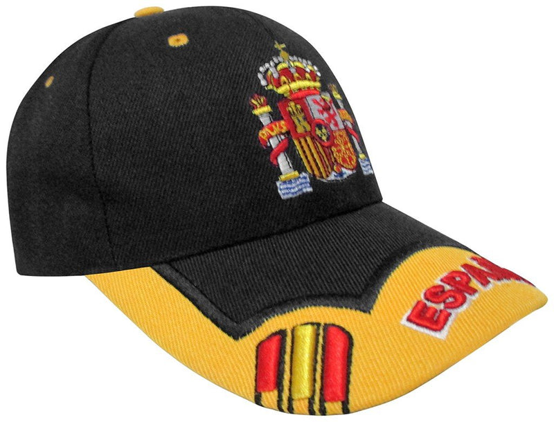 GORRA CON BORDADO ESCUDO DE ESPAÑA NEGRA