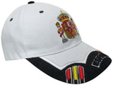 GORRA CON BORDADO ESCUDO DE ESPAÑA BLANCA