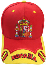 GORRA CON BORDADO ESCUDO DE ESPAÑA ROJA