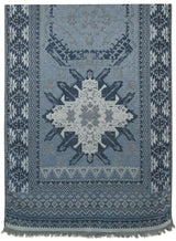 BUFANDA PASHMINA UNISEX MOTIVOS FANTASIA AZUL