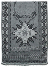 BUFANDA PASHMINA UNISEX MOTIVOS FANTASIA GRIS