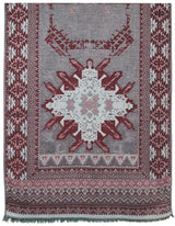 BUFANDA PASHMINA UNISEX MOTIVOS FANTASIA ROJA