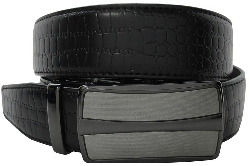 CINTURON HOMBRE AUTO-AJUSTABLE SERPIENTE NEGRO