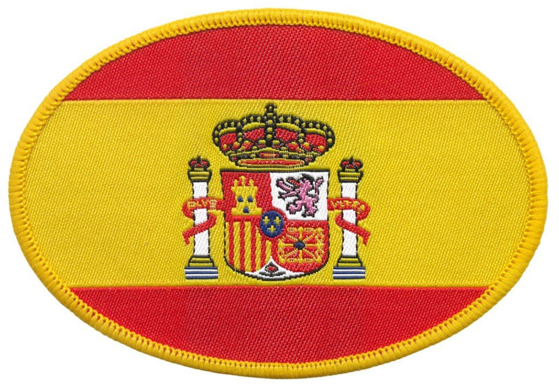 PARCHE OVALADO BORDADO BANDERA Y ESCUDO DE ESPAÑA