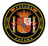 PEGATINA CIRCULAR ESCUDO DE ESPAÑA RESINA