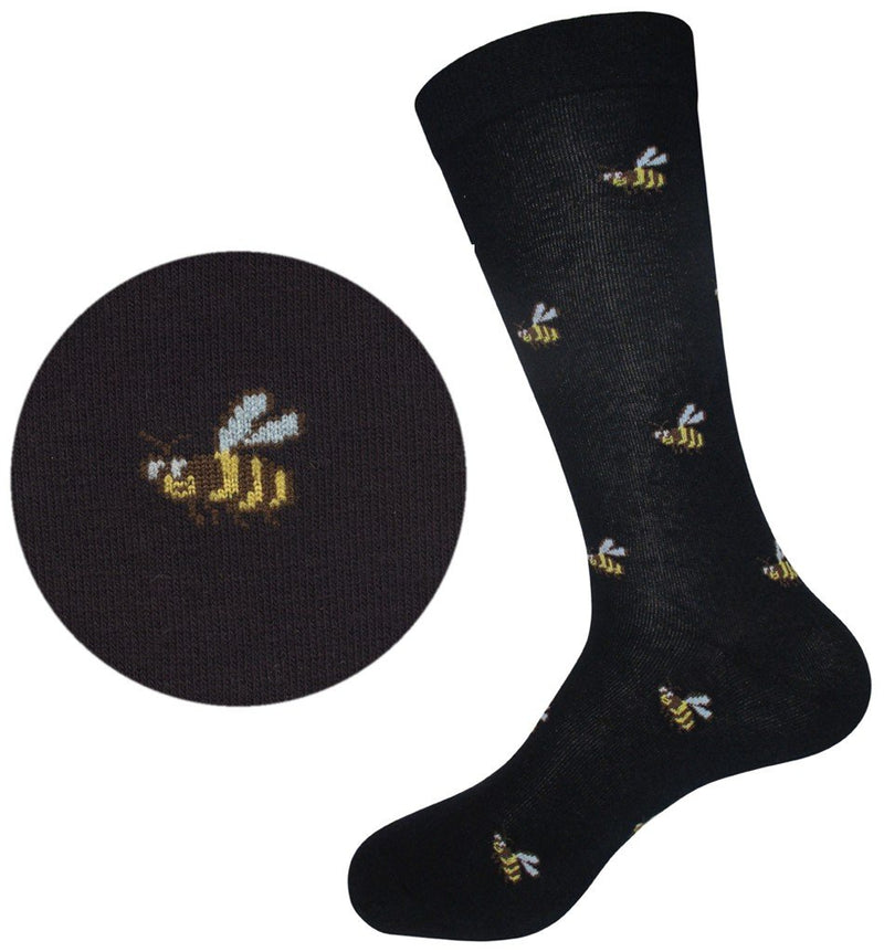 CALCETINES HOMBRE ALGODON ABEJAS