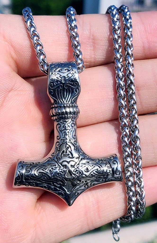 COLGANTE PARA HOMBRE MARTILLO DE THOR ACERO