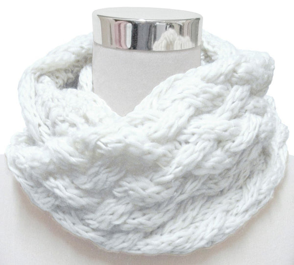 BUFANDA CUELLO PUNTO TRICOT BLANCO CRUDO