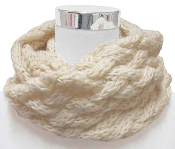 BUFANDA CUELLO PUNTO TRICOT BEIGE