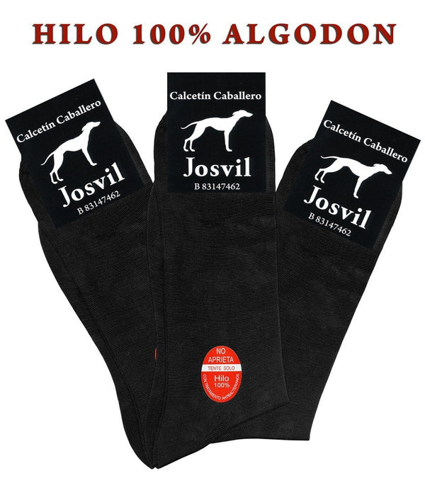 CALCETINES HOMBRE PACK DE 3 HILO ALGODON